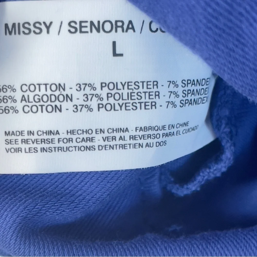 Gloria Vanderbilt Blue Soft Blazer Size L